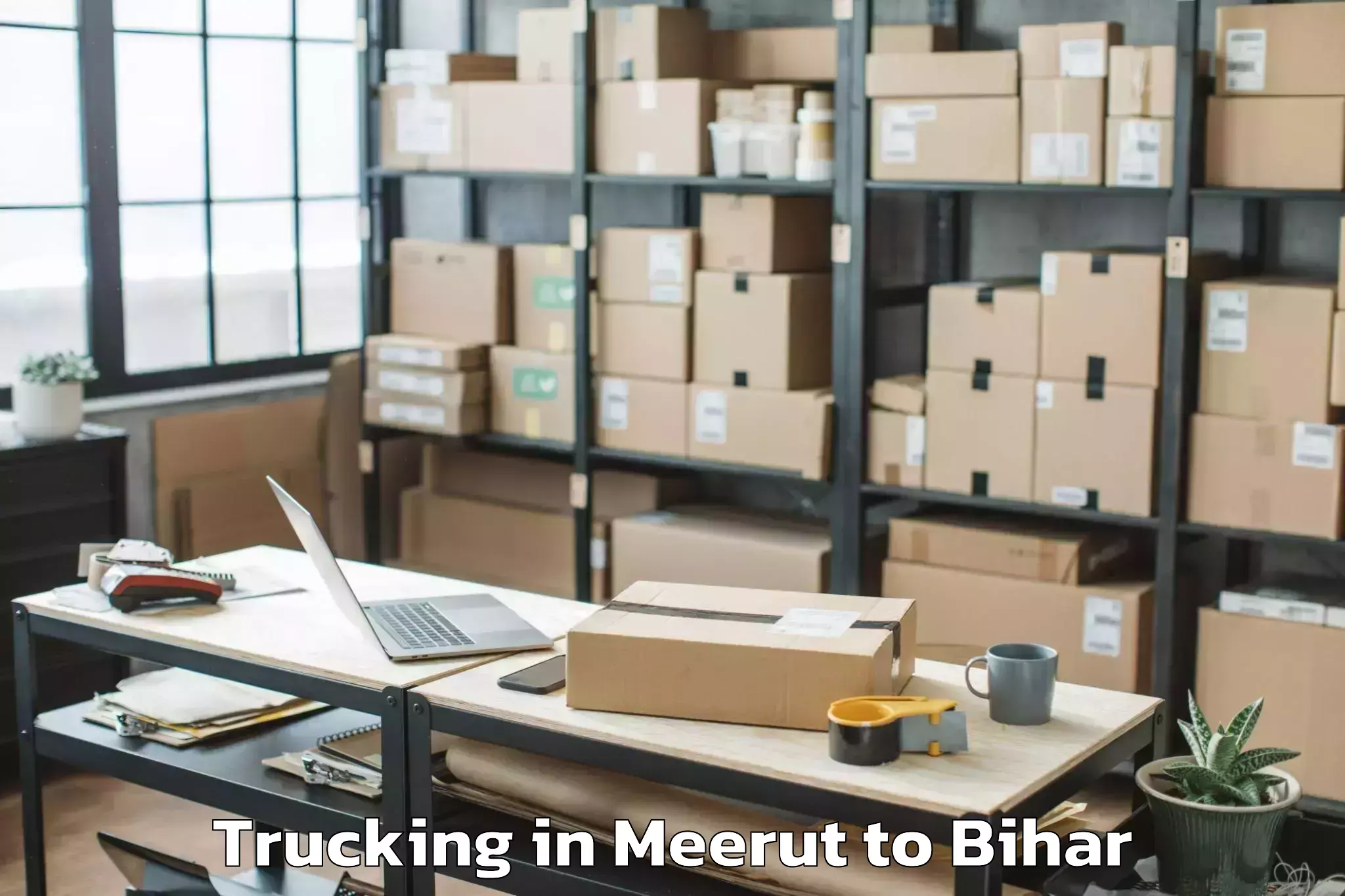 Affordable Meerut to Mahnar Bazar Trucking